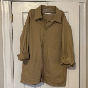 Uniqlo Tan Button Down Shirt